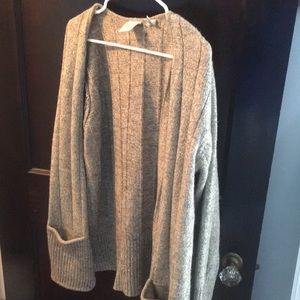 Gray cardigan